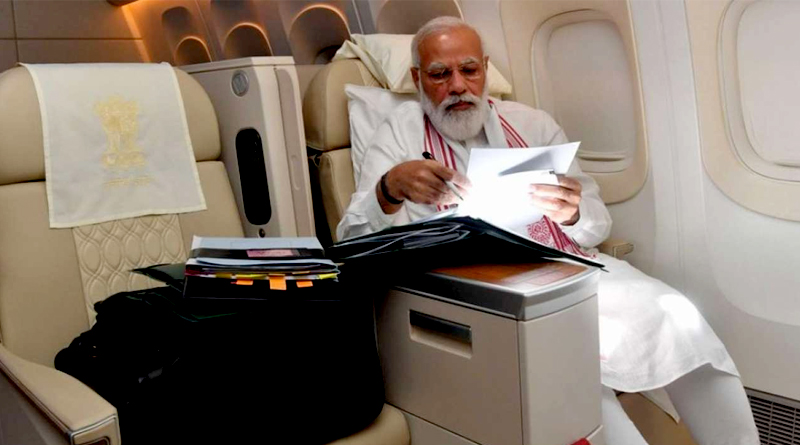 BJP explains why PM Modi travel to foreign by night only | Sangbad Pratidin