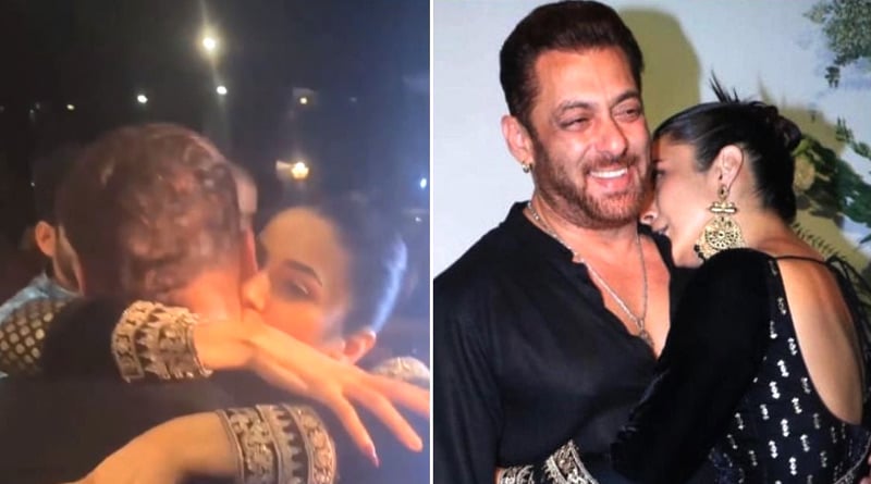 Shehnaaz Gill kisses Salman Khan a Arpita Khan's Eid bash | Sangbad Pratidin