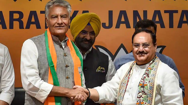 After quitting Congress Sunil Jakhar joins BJP। Sangbad Pratidin