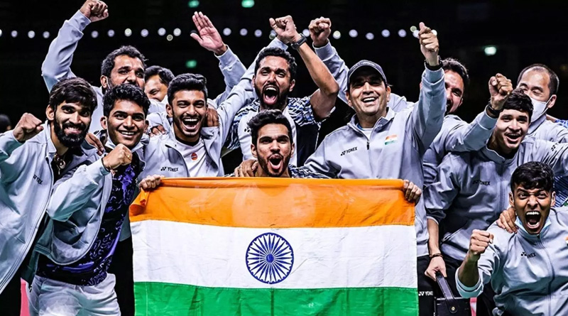 India creates history, wins gold at Thomas Cup for the first time | Sangbad Pratidin