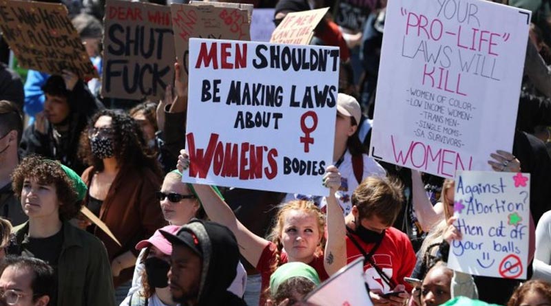 US women protest abortion diktat by Supreme Court | Sangbad Pratidin