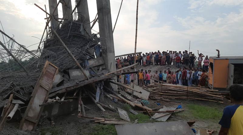 Under construction building collapse in Cooch Behar | Sangbad Pratidin