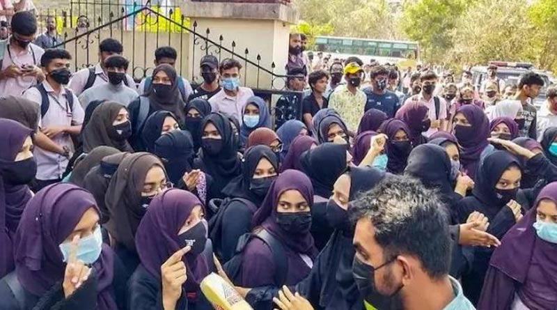 As row over hijab escalated in Karntaka, a post called for beheading of BJP leader and Sri Ram Sena chief। Sangbad Pratidin