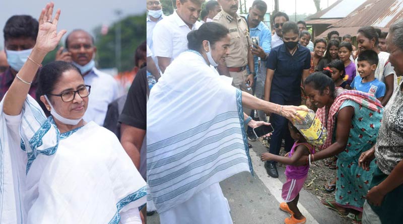 পাহাড়ে জনসংযোগে মুখ্যমন্ত্রী, গাড়ি থেকে নেমে খুদেদের হাতে তুলে দিলেন চকোলেট, কথা স্থানীয়দের সঙ্গেও