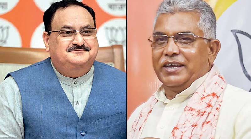 JP Nadda invites Dilip Ghosh to attend the meeting during his Bengal visit | Sangbad Pratidin
