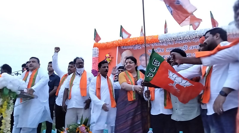 আগেই কামারকুণ্ডু ব্রিজ উদ্বোধন করেছিলেন মুখ্যমন্ত্রী, ‘শুদ্ধিকরণ’ করে ফের উদ্বোধন বিজেপি’র