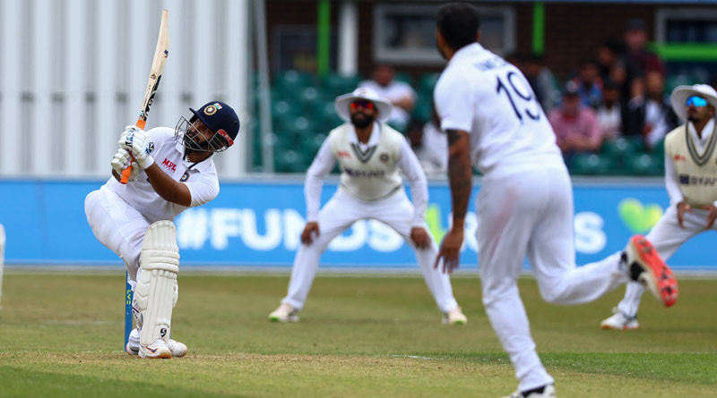 Rishabh Pant scores well in India vs Leicestershire 2022 Warm-up Match | Sangbad Pratidin