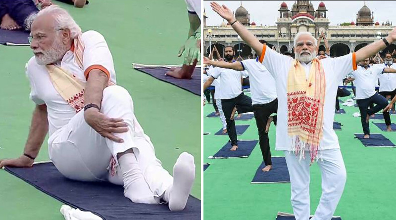 Prime Minister celebrated International Yoga Day with fellow Indians | Sangbad Pratidin Photo Gallery: News Photos, Viral Pictures, Trending Photos - Sangbad Pratidin