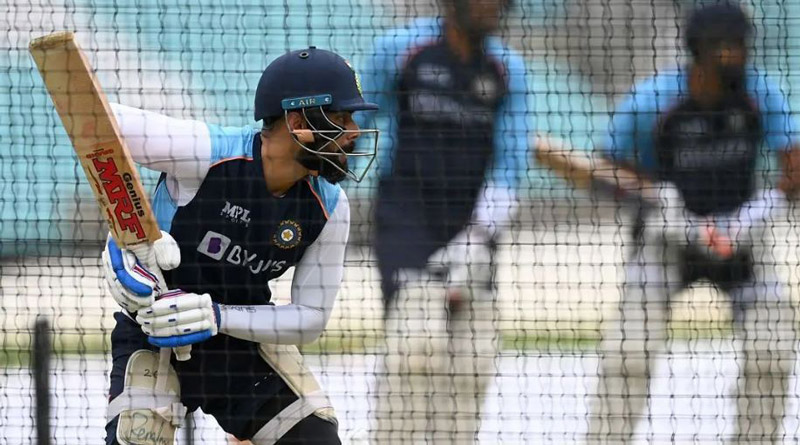 Virat Kohli sharpens his batting skills in practice ahead of test match | Sangbad Pratidin