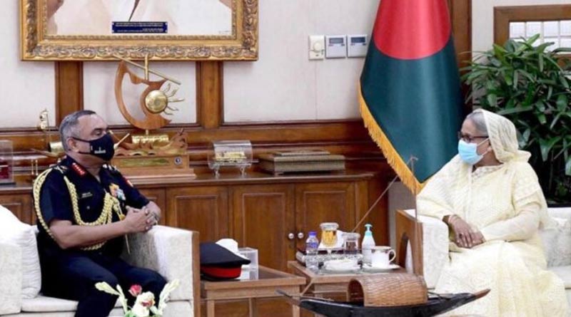 Chief of Army Staff Manoj Pande met Bangladesh Prime Minister Sheikh Hasina | Sangbad Pratidin