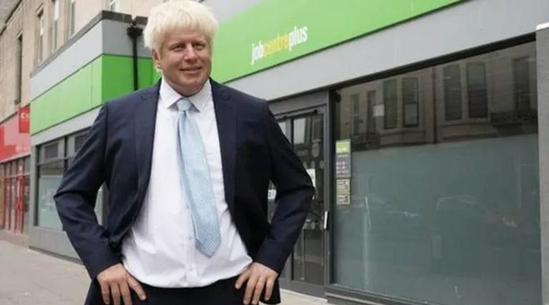 For PM Boris Johnson waxwork appears outside job centre | Sangbad Pratidin