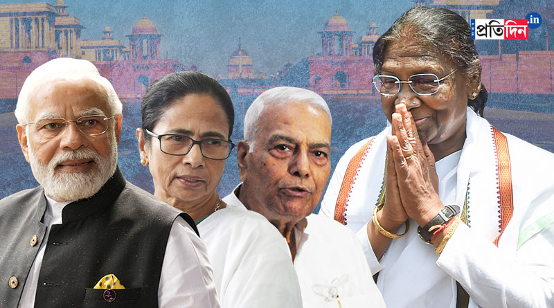 Draupadi Murmu: PM Modi, CM Mamata Banerjee and opposition candidate Yashwant Sinha wish 15 th Presdient of India | Sangbad Pratidin