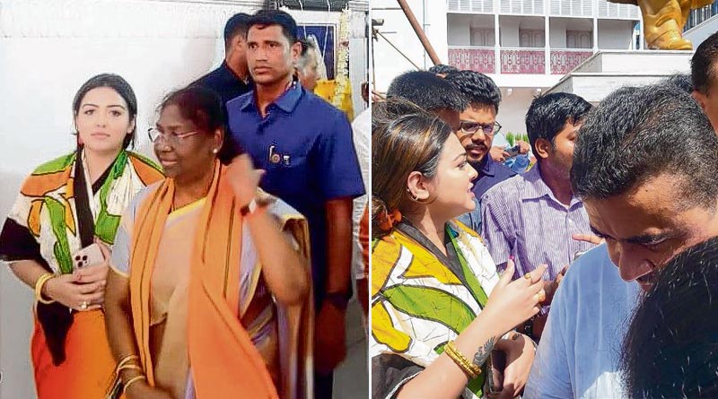 NDA President candidate Draupadi Murmu spoyyed with Pamela Goswami accused of peddling drugs | Sangbad Pratidin