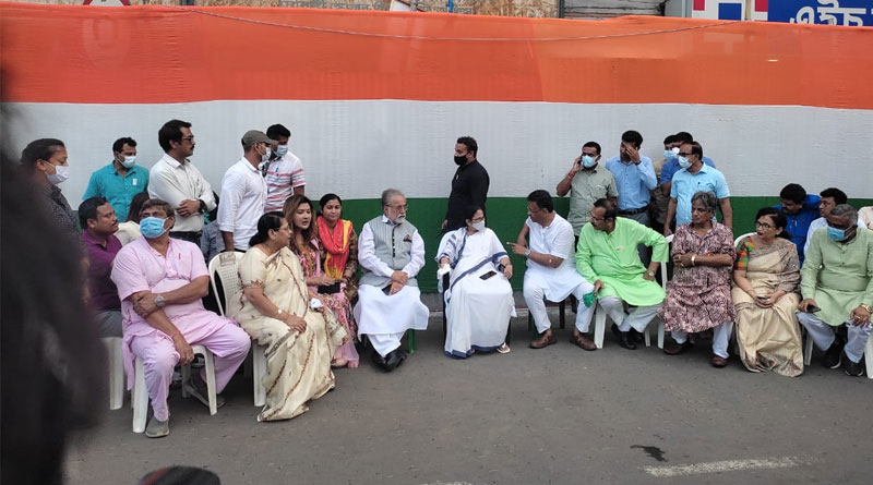 CM Mamata Banerjee visits 21 July Shahid Diwas venue | Sangbad Pratidin