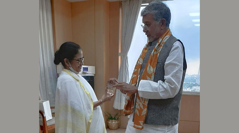 Kailash Satyarthi meets West Bengal CM Mamata Banerjee | Sangbad Pratidin