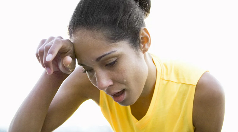 Sweating can be reason of a big health problems