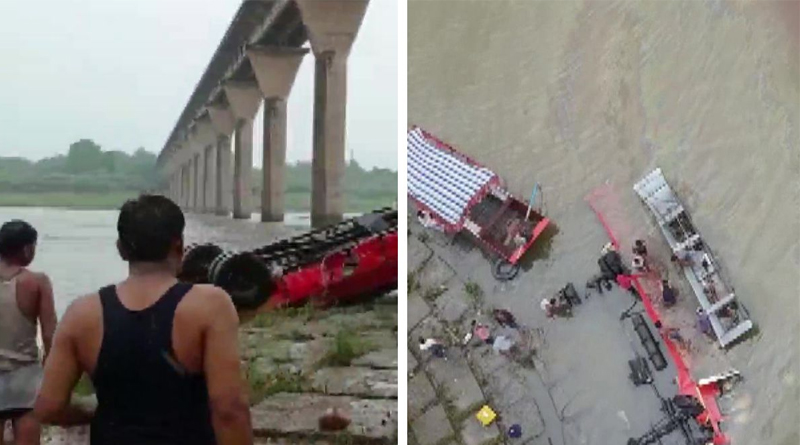 Bus falls into Narmada river in Madhya Pradesh, atleast 13 dead। Sangbad Pratidin