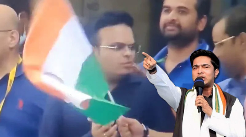 BCCI Secretary Jay Shah refuses to hold national flag at Asia Cup match sneer by TMC Leader Abhishek Banerjee | Sangbad Pratidin