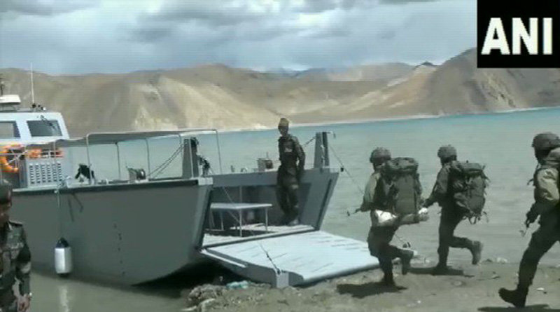 Indian Army deploys new assault vessel in Pangong Lake | Sangbad Pratidin