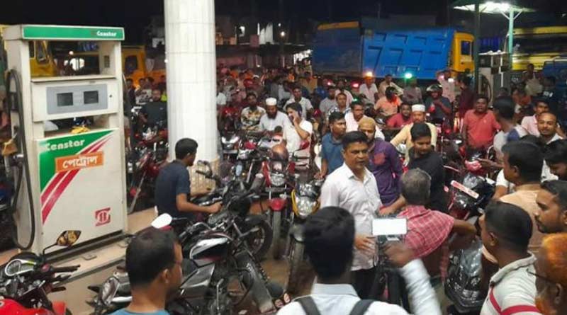 Record hike in petrol price, protest at Petrol Pumps in Bangladesh all over the night | Sangbad Pratidin