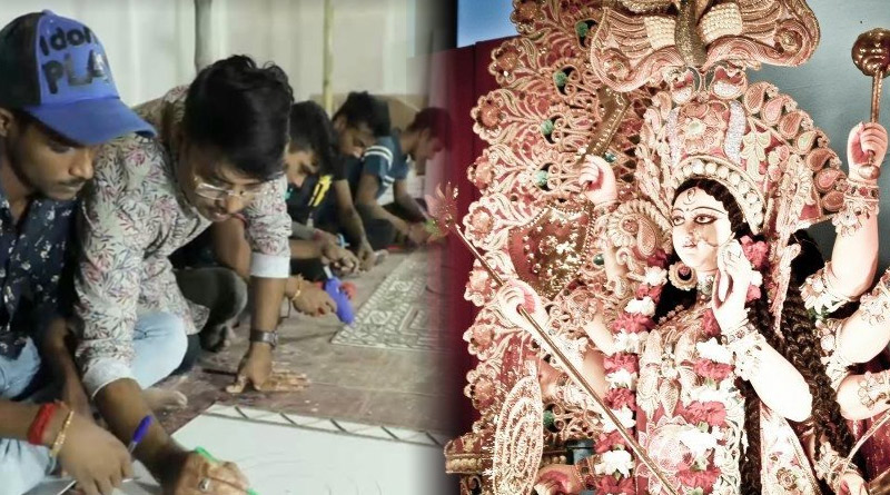 Made in Bengal Durga Puja Pandal will go to US, artists are happy | Sangbad Pratidin
