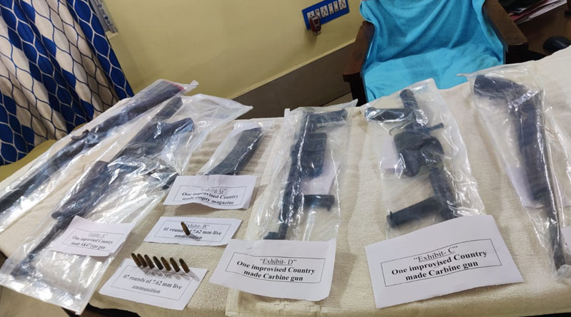 Huge arms and ammunitions rescued from Pandabeswar, West Burdwan, one arrested