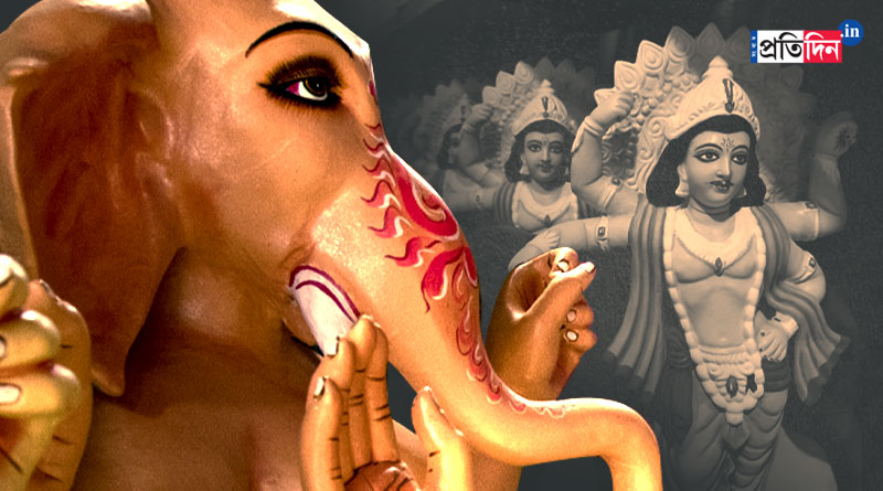 Vishswakarma is fading out due to increasing sell of Ganesh idols in Kumartuli | Sangbad Pratidin