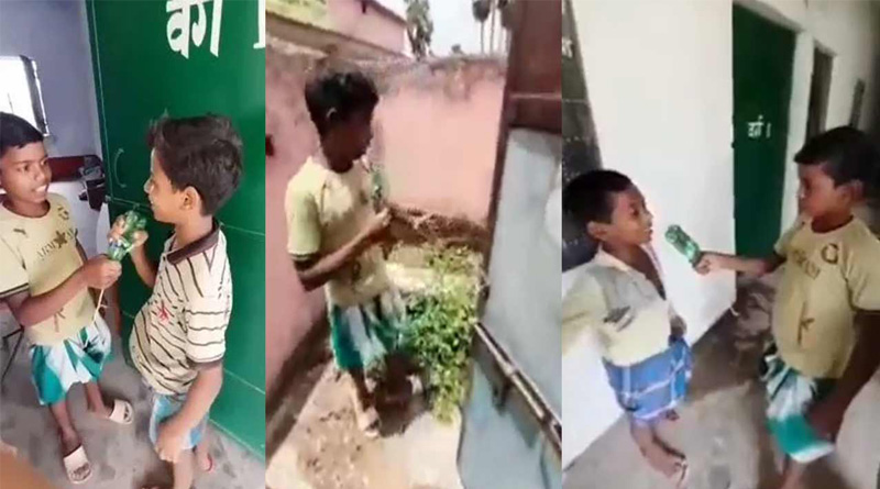 জল নেই, শৌচাগার নেই, পড়ান না শিক্ষকরা! স্কুলের বেহাল দশা দেখাল খুদে ‘সাংবাদিক’, ভাইরাল ভিডিও