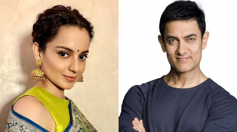 ‘অসহিষ্ণুতার প্রসঙ্গ তুলে ছবি হিট করানোর ধান্দা!’ আমিরকে কটাক্ষ কঙ্গনার