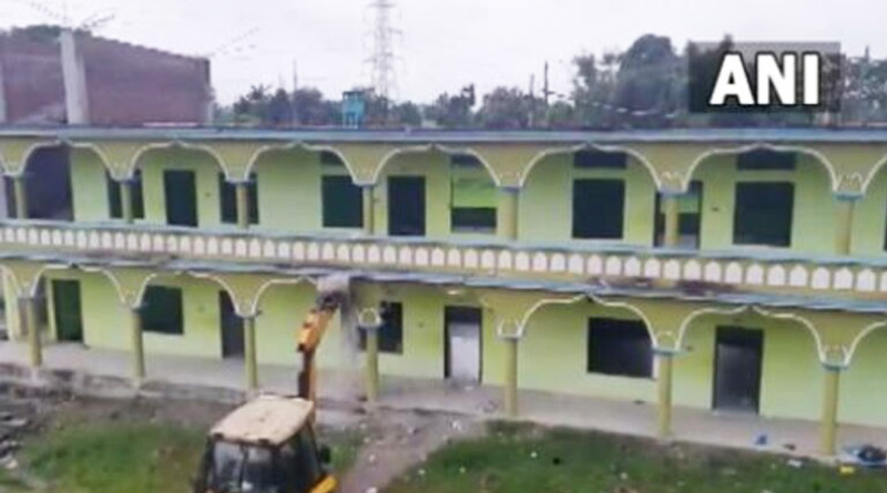 Another Assam madrassa demolished over al-Qaeda links | Sangbad Pratidin