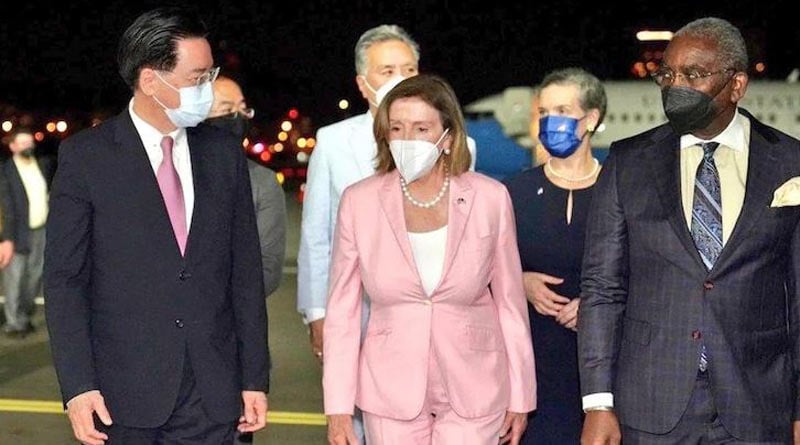 US house speaker Nancy Pelosi arrives in Taiwan despite China's 'warning'। Sangbad Pratidin