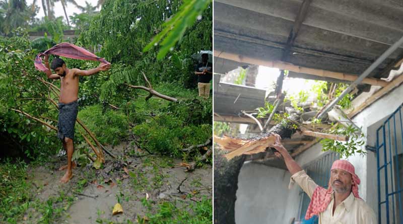 Tornado wrecks havoc at Sandeshkhali, atleast 250 mud houses damaged | Sangbad Pratidin