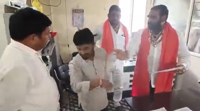Shiv Sena MLA Slaps Catering Manager Over Food in Maharashtra | Sangbad Pratidin