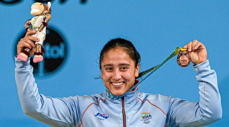 Harjinder Kaur won bronze medal in the women’s division in the Commonwealth Games 2022 | Sangbad Pratidin