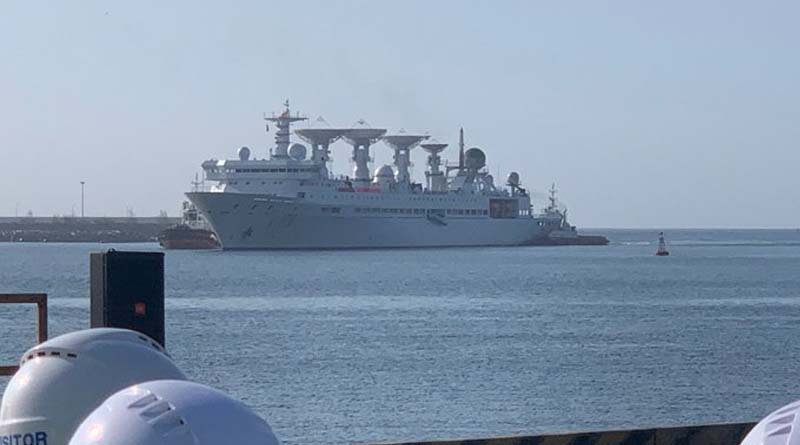 Chinese research vessel Yuan Wang 5 reached the Hambantota Port | Sangbad Pratidin