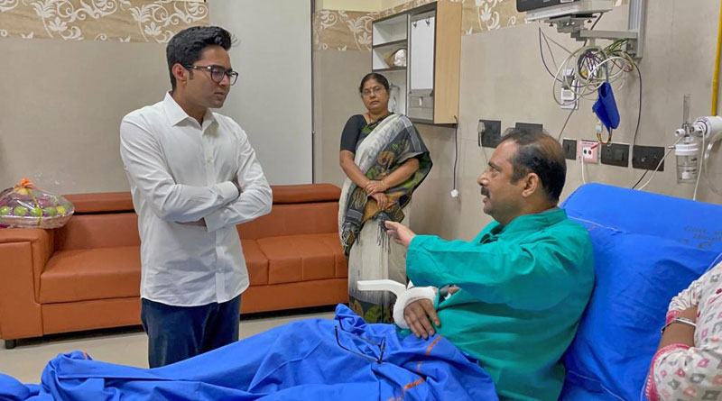 Abhishek Banerjee met injured ACP, said he would have shoot the BJP workers | Sangbad Pratidin