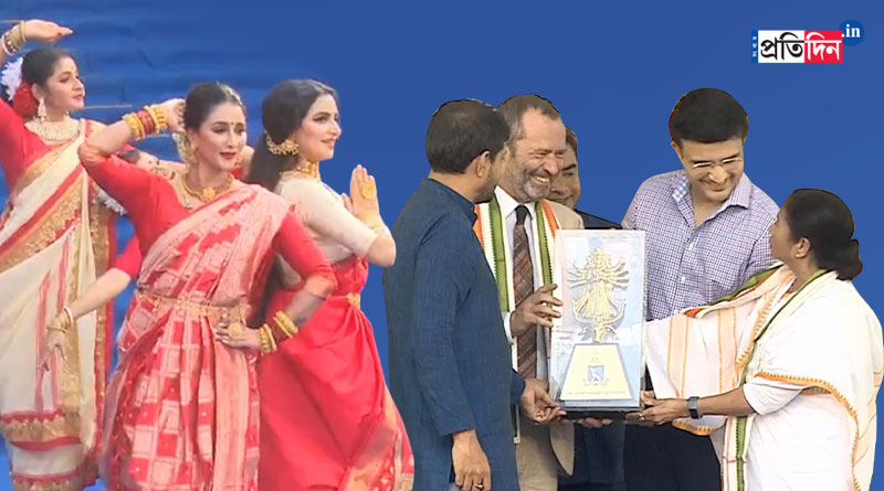 দুর্গাপুজোর ‘হেরিটেজ’ তকমা, UNESCO-কে ধন্যবাদ জ্ঞাপন অনুষ্ঠানে নাচ শুভশ্রী-সায়ন্তিকার, মমতার পাশে সৌরভ