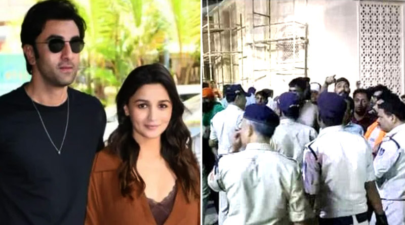 Bajrang Dal activists stopped 'Brahmastra' star Ranbir Kapoor, Alia Bhatt from entering the Mahakal temple | Sangbad Pratidi