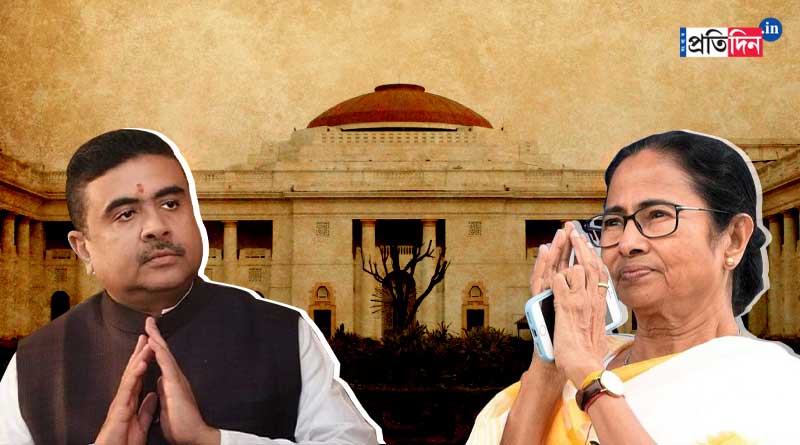 বিধানসভায় বিরোধীদের শারদ শুভেচ্ছা মমতার, সৌজন্য দেখিয়েও প্রত্যাখ্যান শুভেন্দুর