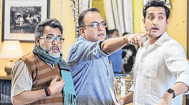 রুদ্রনীল,পরমব্রত, ঋত্বিক, ঋতব্রত, অরিন্দম শীলের ‘শাবাশ ফেলুদা’র শুটিংয়ে চার অভিনেতার রিইউনিয়ান