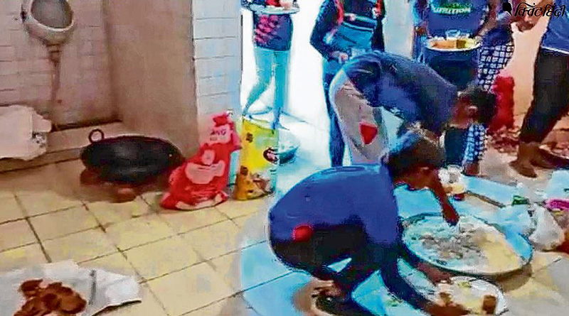 Food kept on toilet floor served to players during Kabaddi tournament | Sangbad Pratidin
