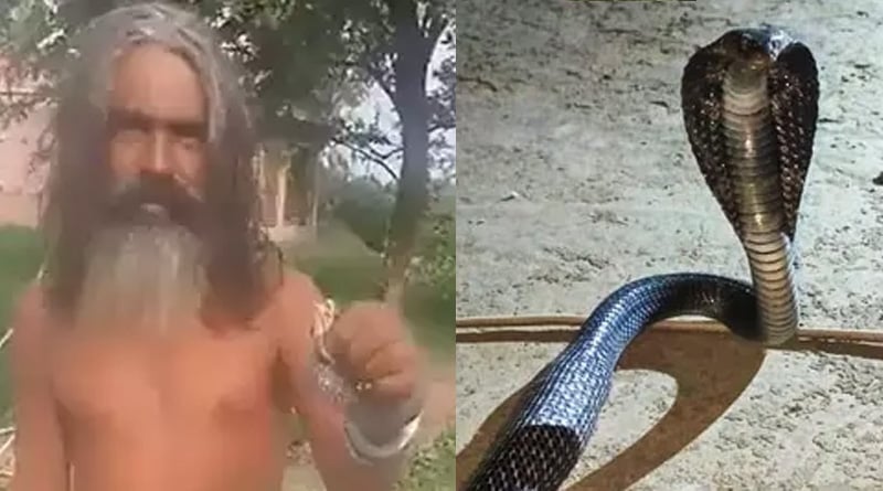 A Sadhu posing for reel-makers bitten by snake | Sangbad Pratidin