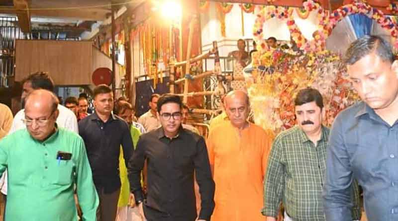 Abhishek Banejee visits Kalighat Temple on diwali | Sangbad Pratidin