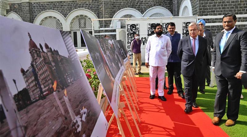 UN Chief Pays Tributes To 26/11 Victims At Taj Hotel In Mumbai | Sangbad Pratidin