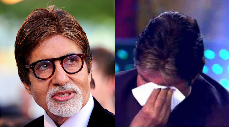 Amitabh Bachchan cries after Abhishek Bachchan hugs him on show | Sangbad Pratidin