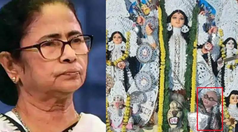 CM Mamata Banerjee condemns puja organisers who made Mahatma Gandhi as Asura in Durga Puja | Sangbad Pratidin