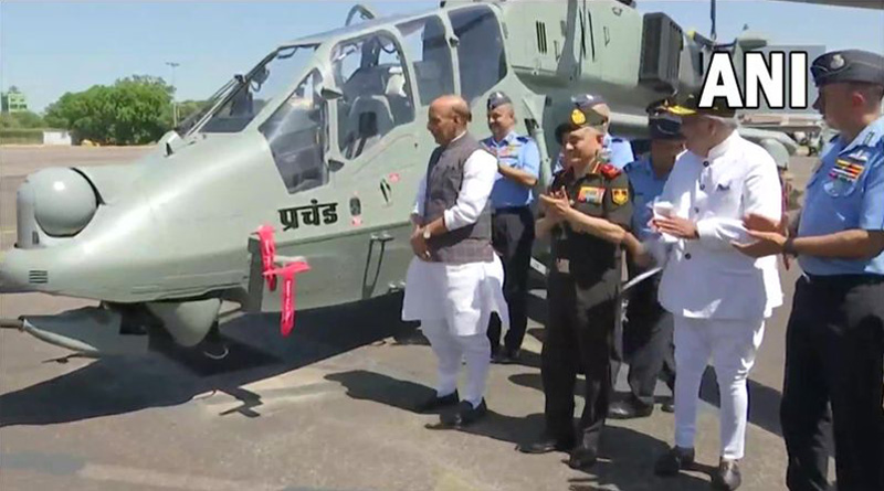 India-Made Light Combat Helicopters Inducted in Air Force | Sangbad Pratidin
