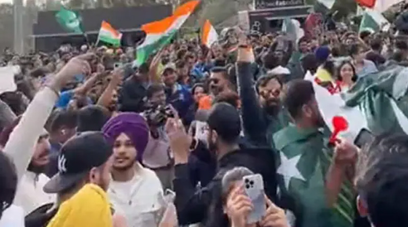 India, Pak Cricket Fans Dance In Rare Show Of Unity at MCG | Sangbad Pratidin