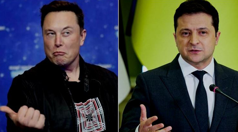 Elon Musk and Volodymyr Zelensky sparred on Twitter over Ukraine peace plan। Sangbad Pratidin