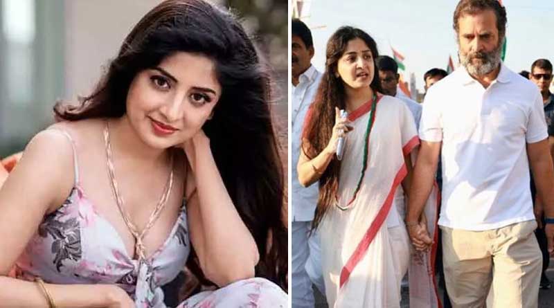 ‘ভারত জোড়ো যাত্রা’য় রাহুল গান্ধীর হাতে হাত রেখে ছবি, মুখ খুললেন দক্ষিণী অভিনেত্রী